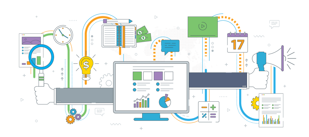 Rapport financier d'entreprise  Illustration