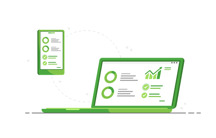 Rapport financier  Illustration