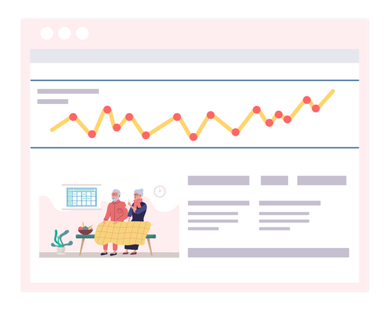 Rapport médical en ligne  Illustration
