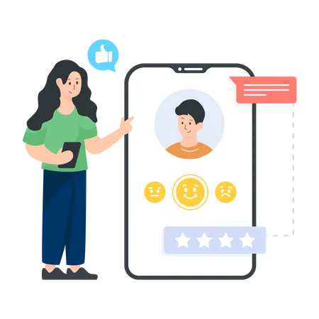 Rating App  Illustration