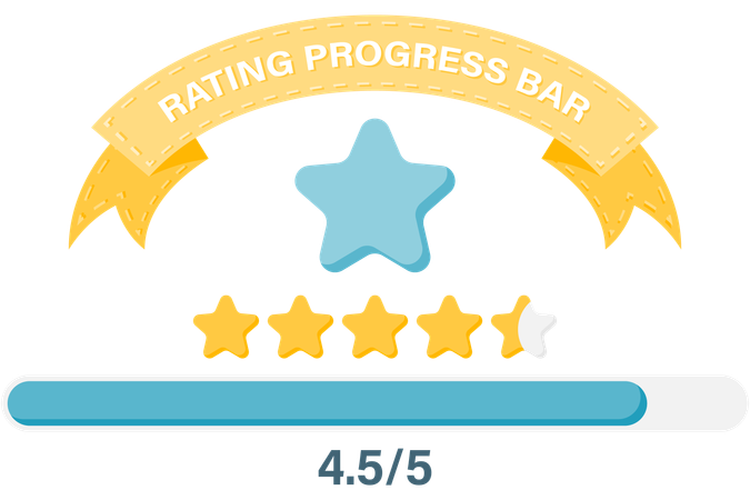Rating progress bar  Illustration