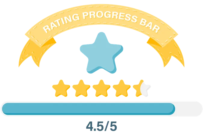 Rating progress bar  Illustration