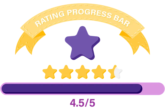 Rating progress bar  Illustration