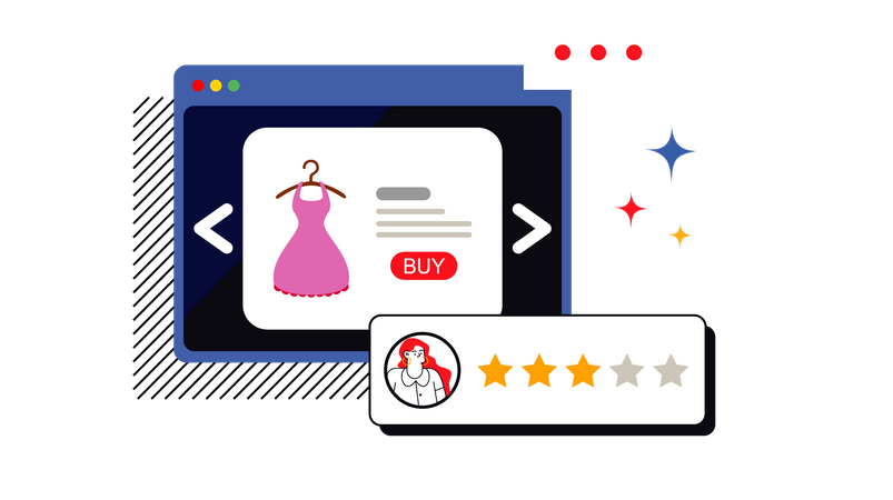 Ratings and Reviews  Illustration