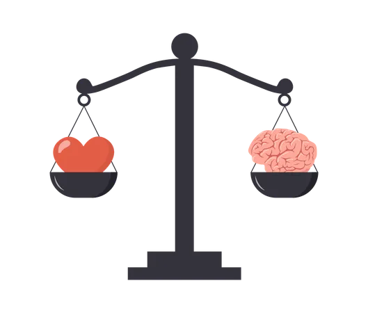 Rational Reasonable And Emotional Choice  Illustration