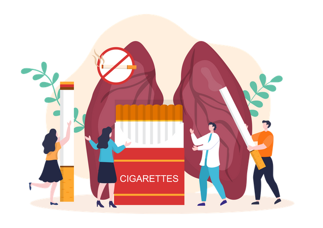 Rauchsucht  Illustration