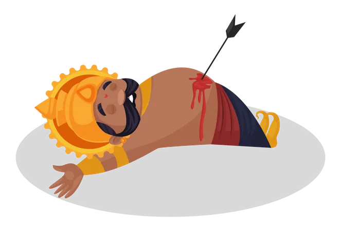 Ravan died in war  Illustration