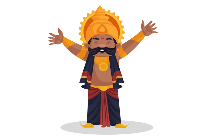 Ravan laughing  Illustration