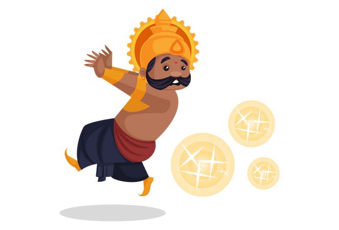 Ravan running  Illustration