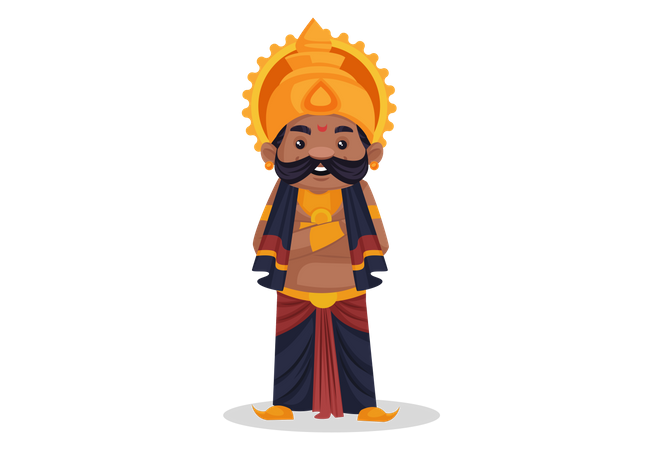 Ravan standing  Illustration