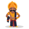 illustrations for ramayan character