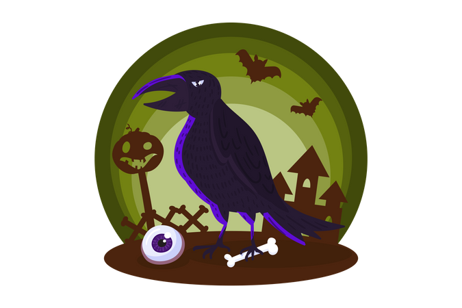 Raven  Illustration