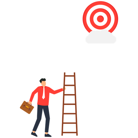 Reach target  Illustration