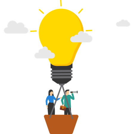 Reach the pinnacle of career  Illustration