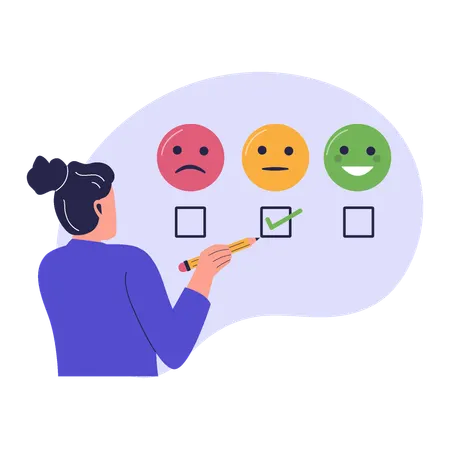 Enquête sur les réactions des clients concernant le partage des émojis  Illustration