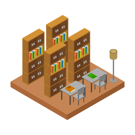 Reading area  Illustration