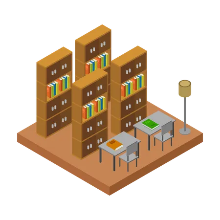 Reading area  Illustration