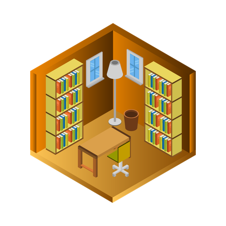 Reading area  Illustration