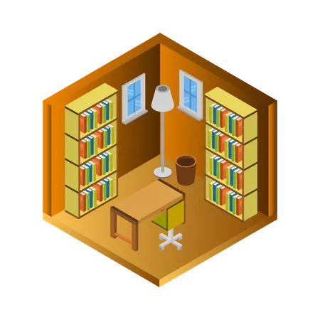 Reading area  Illustration