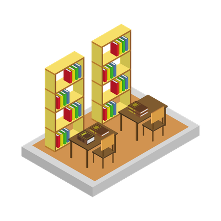Reading area  Illustration