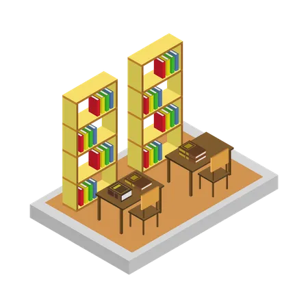 Reading area  Illustration