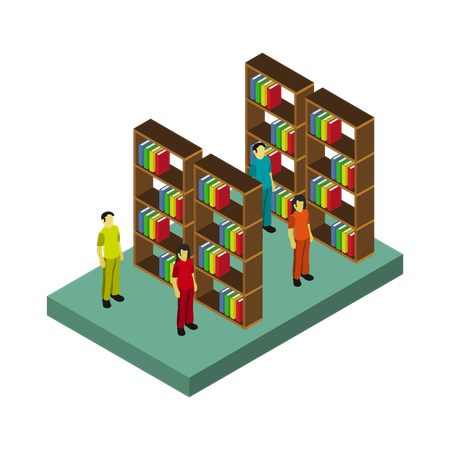 Reading area  Illustration