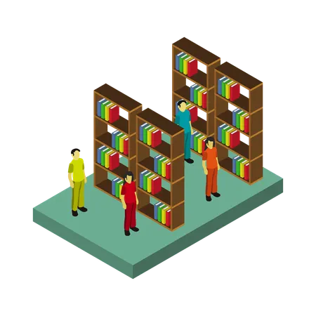 Reading area  Illustration