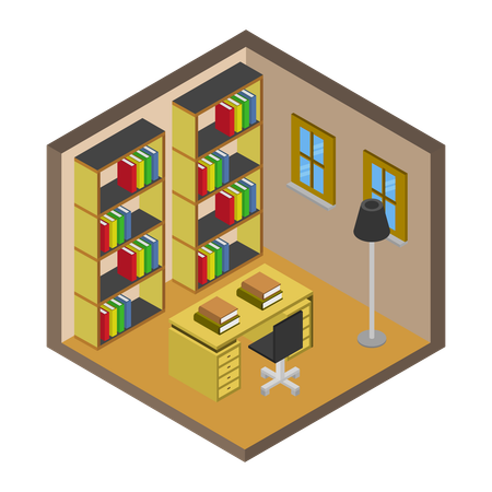 Reading area  Illustration