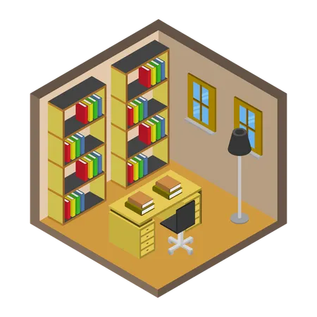 Reading area  Illustration