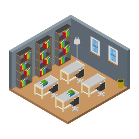 Reading area  Illustration