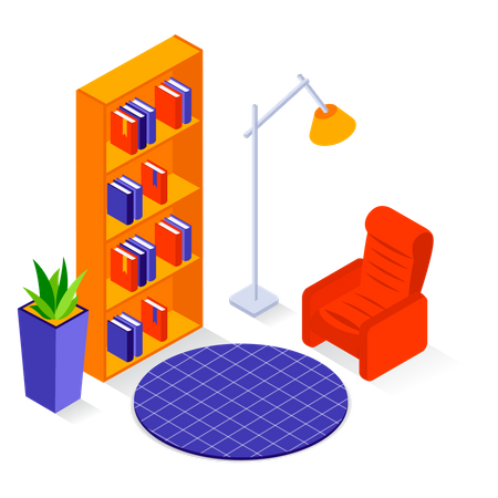 Reading area  Illustration