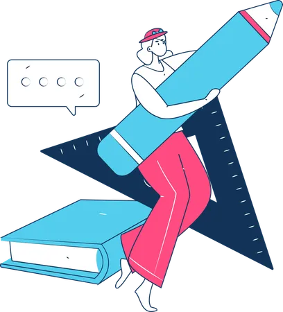 Reading Habit  Illustration