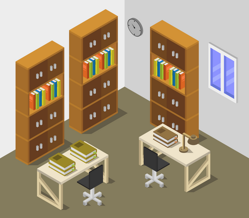 Reading room  Illustration