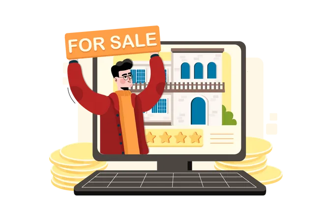 Real estate advertisement  Illustration