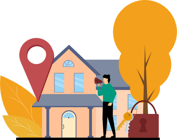 Real estate advertising  Illustration