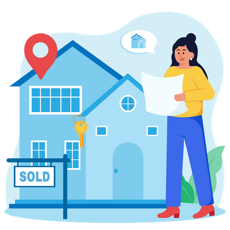 Real Estate Agent  Illustration