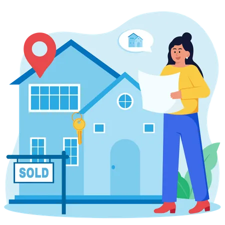 Real Estate Agent  Illustration