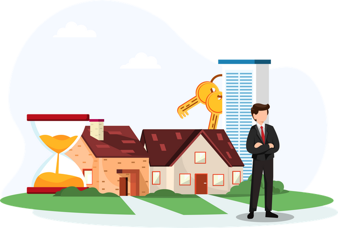 Real estate agent  Illustration