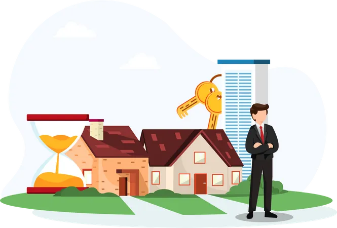 Real estate agent  Illustration