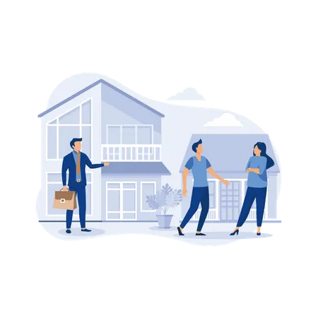 Real estate business  Illustration