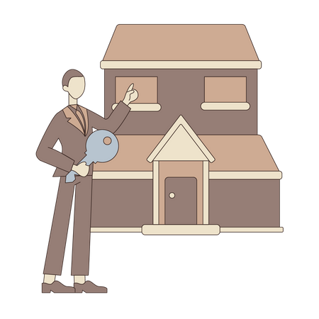 Real estate dealer  Illustration