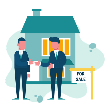 Real estate dealers  Illustration