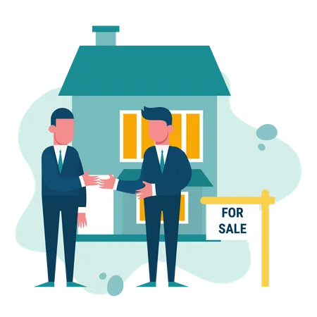 Real estate dealers  Illustration