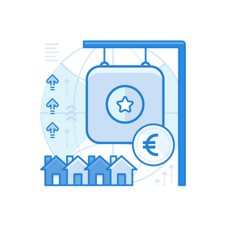 Real Estate Euro  Illustration