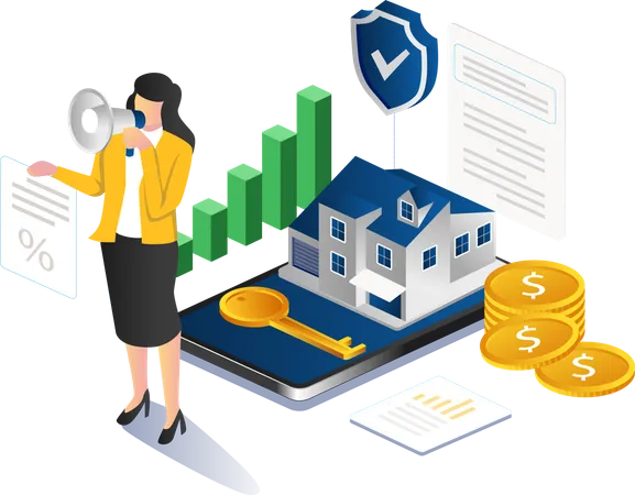 Real estate Investment  Illustration