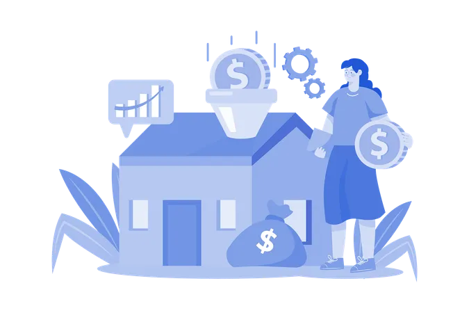 Real Estate Market  Illustration