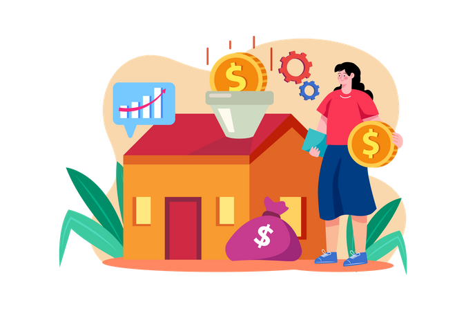 Real Estate Market  Illustration