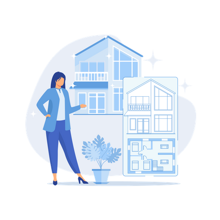 Real estate marketing  Illustration