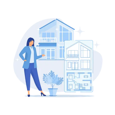 Real estate marketing  Illustration