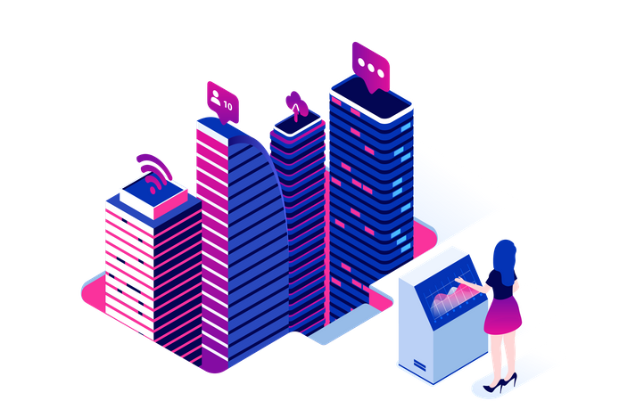 Real estate marketplace  Illustration